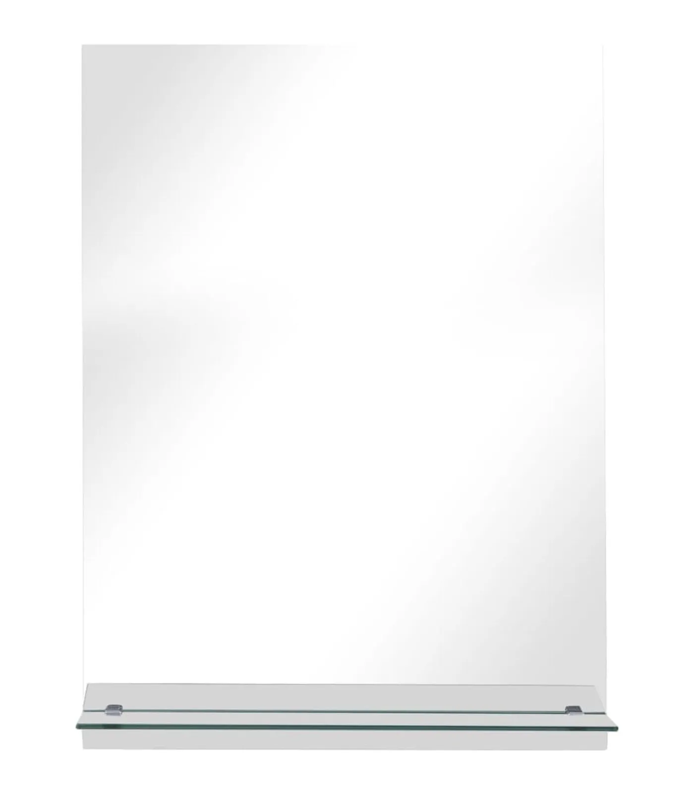 Outlet Wandspiegel met schap 30x50 cm gehard glas Spiegels