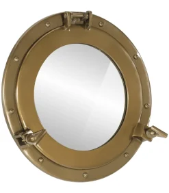 Hot Wandspiegel patrijspoort Ø38 cmaluminium en glas Spiegels