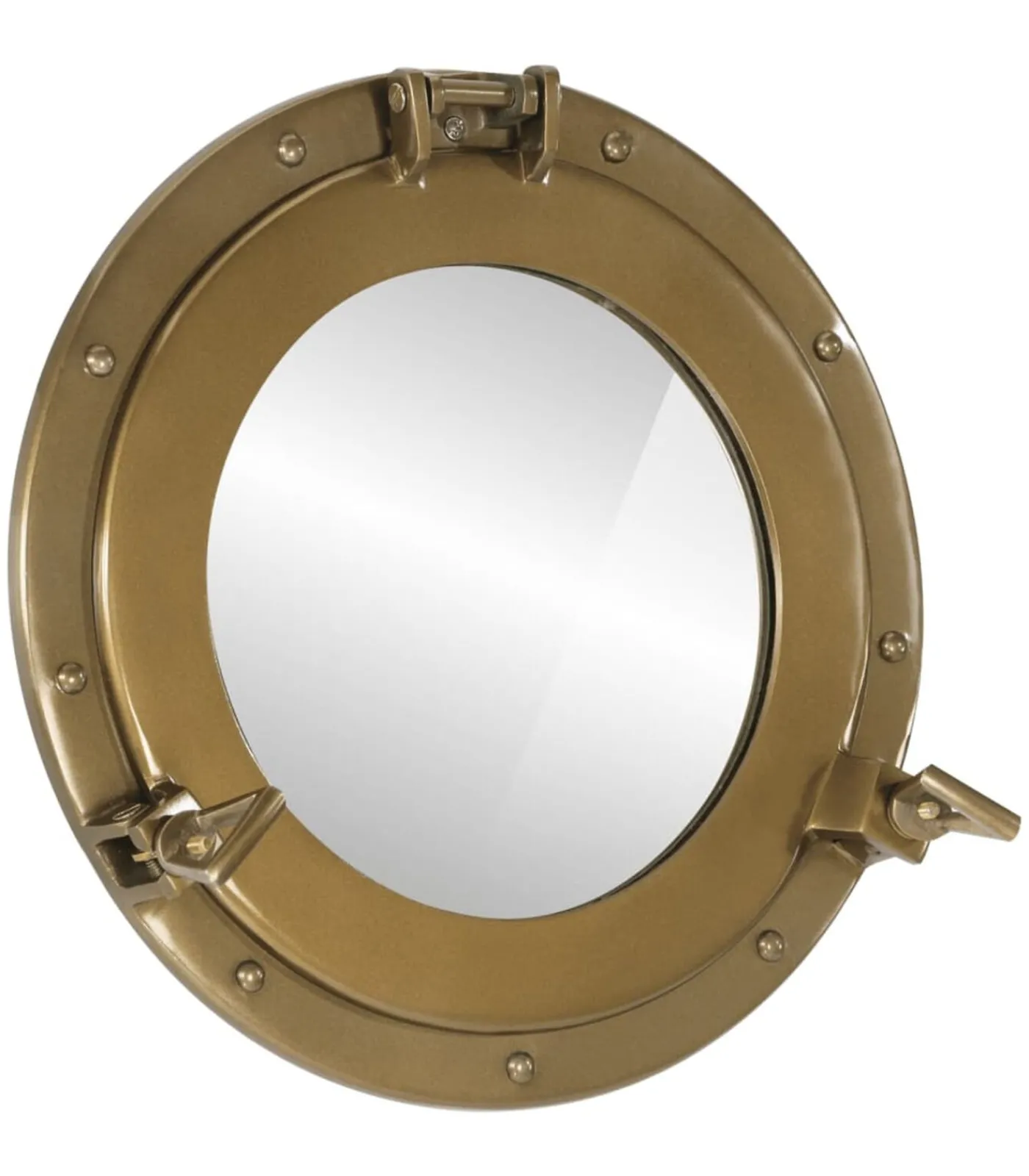 Hot Wandspiegel patrijspoort Ø38 cmaluminium en glas Spiegels