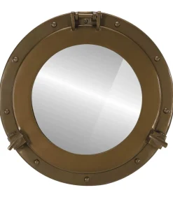 Hot Wandspiegel patrijspoort Ø38 cmaluminium en glas Spiegels