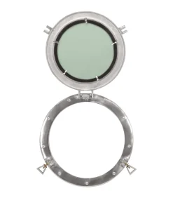 Hot Wandspiegel patrijspoort Ø38 cmaluminium en glas Spiegels