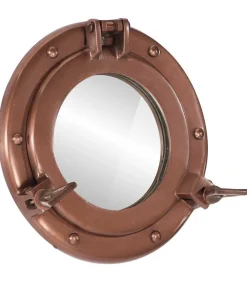 Outlet Wandspiegel patrijspoort Ø23 cmaluminium en glas Spiegels