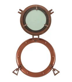 Outlet Wandspiegel patrijspoort Ø23 cmaluminium en glas Spiegels