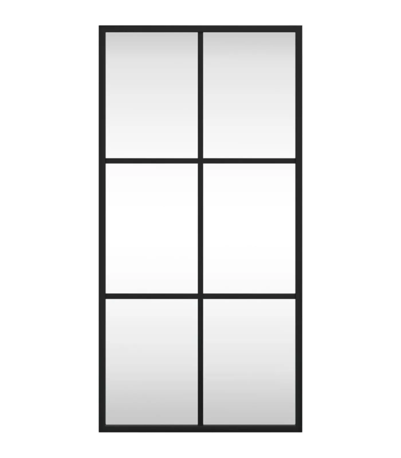 Online Wandspiegel rechthoekig 30x60 cm ijzer zwart Spiegels