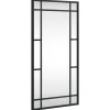 Sale Wandspiegel rechthoekig 30x60 cm ijzer zwart Spiegels