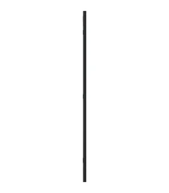 Wandspiegel rechthoekig 40x80 cm ijzer zwart Spiegels