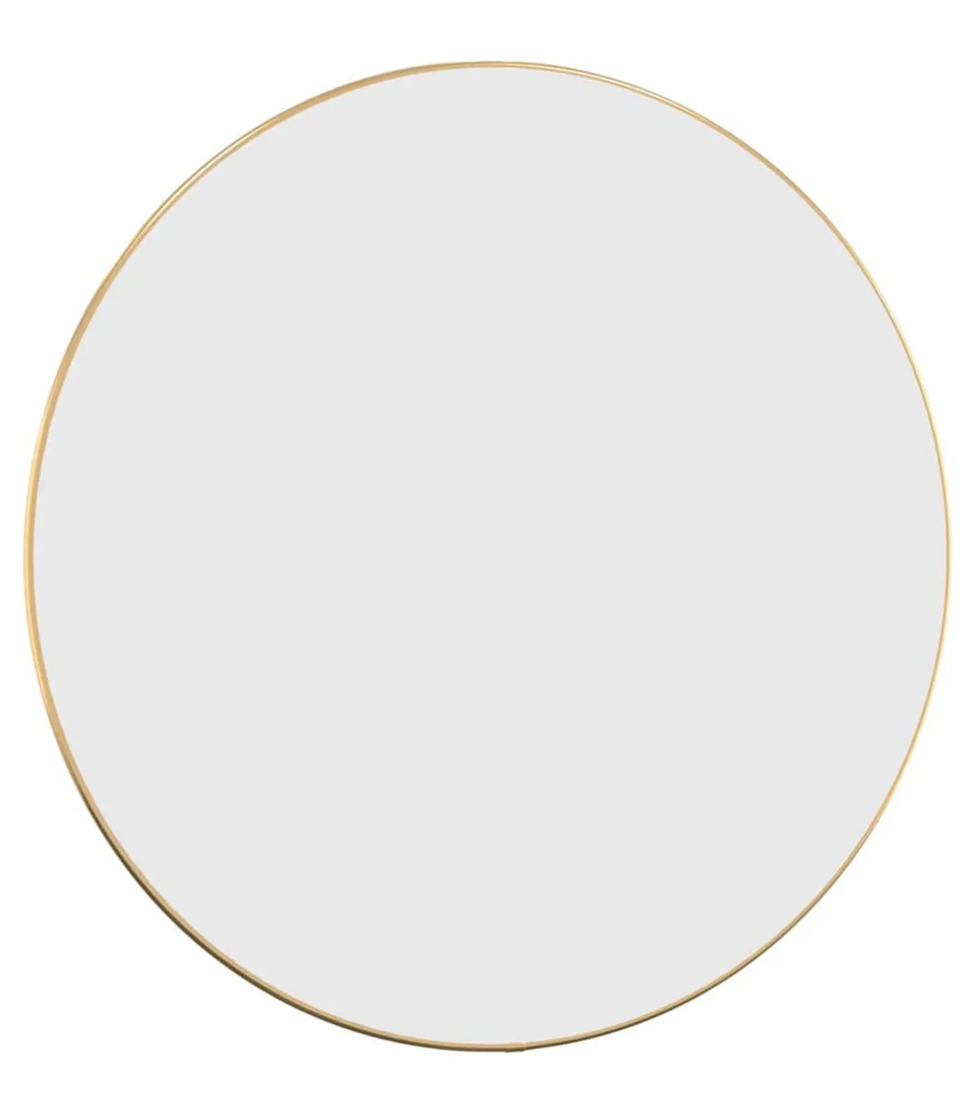 Outlet Wandspiegel rond Ø60 cm goudkleurig Spiegels