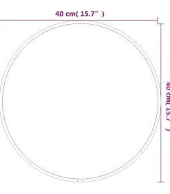 Clearance Wandspiegel rond Ø40 cm zilverkleurig Spiegels
