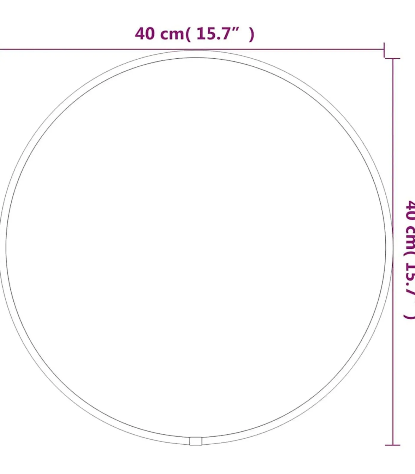 Clearance Wandspiegel rond Ø40 cm zilverkleurig Spiegels
