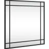 Best Wandspiegel vierkant 50x50 cm ijzer zwart Spiegels