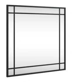 Best Wandspiegel vierkant 50x50 cm ijzer zwart Spiegels