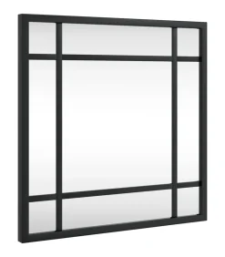 Sale Wandspiegel vierkant 30x30 cm ijzer zwart Spiegels
