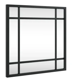 Sale Wandspiegel vierkant 30x30 cm ijzer zwart Spiegels