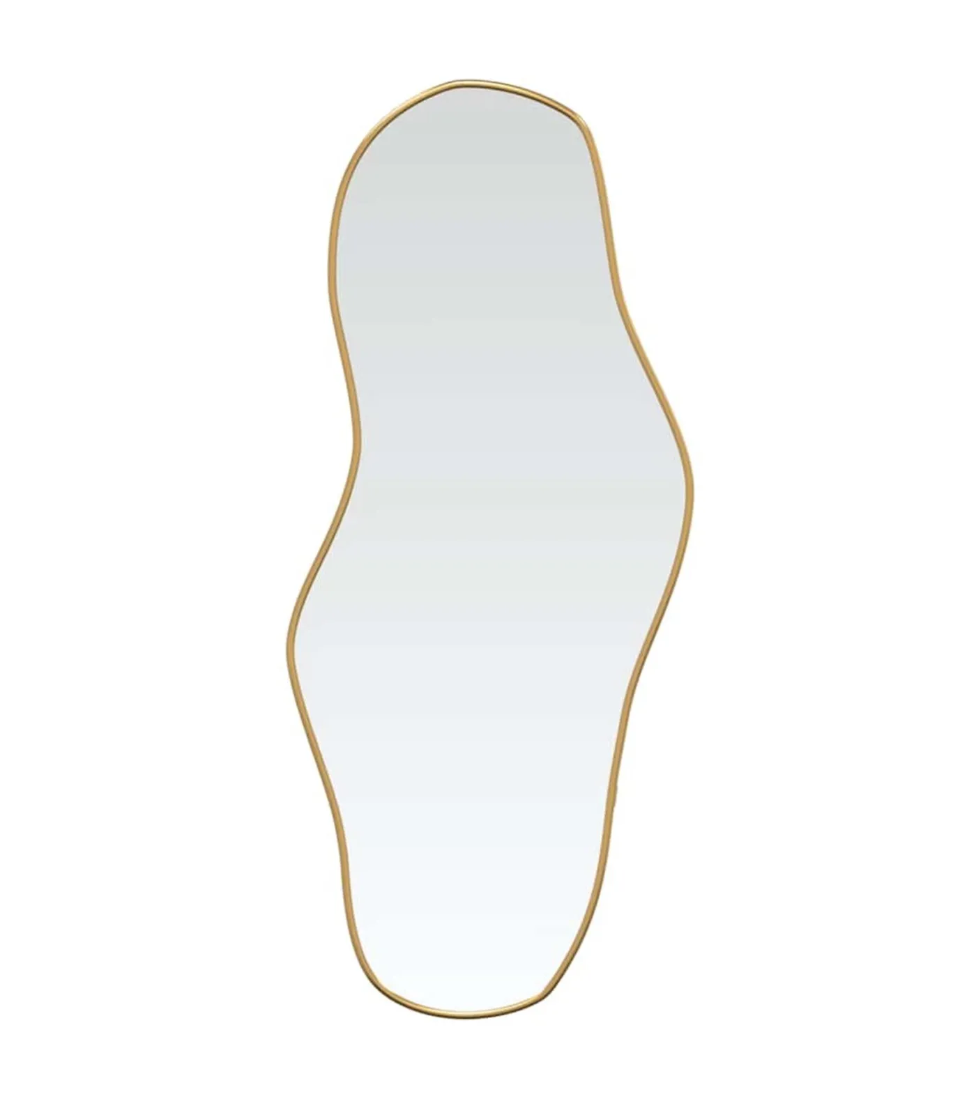 Outlet Wandspiegel 80x35 cm goudkleurig Spiegels