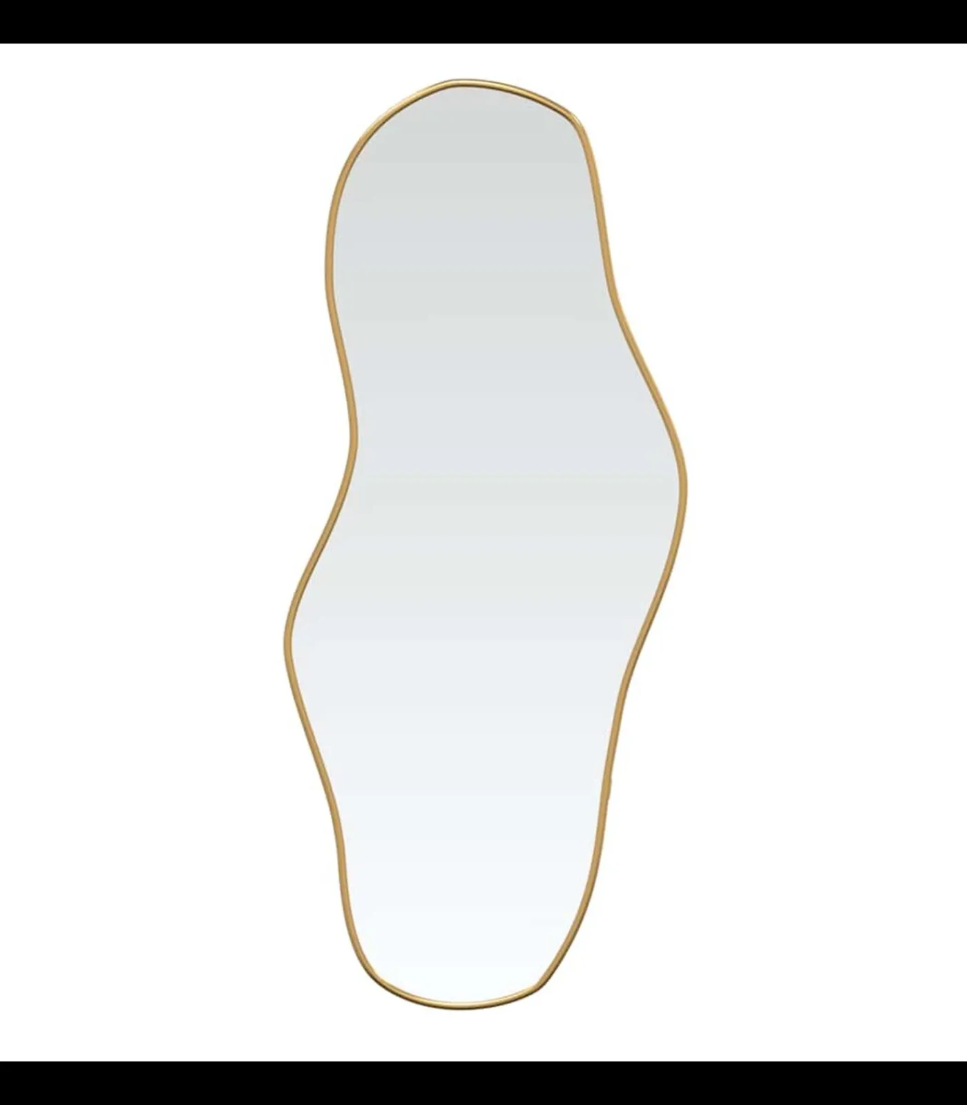 Outlet Wandspiegel 80x35 cm goudkleurig Spiegels