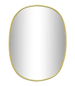 Hot Wandspiegel 30x25 cm goudkleurig Spiegels