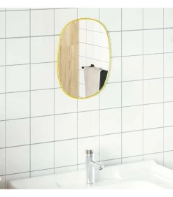Hot Wandspiegel 30x25 cm goudkleurig Spiegels