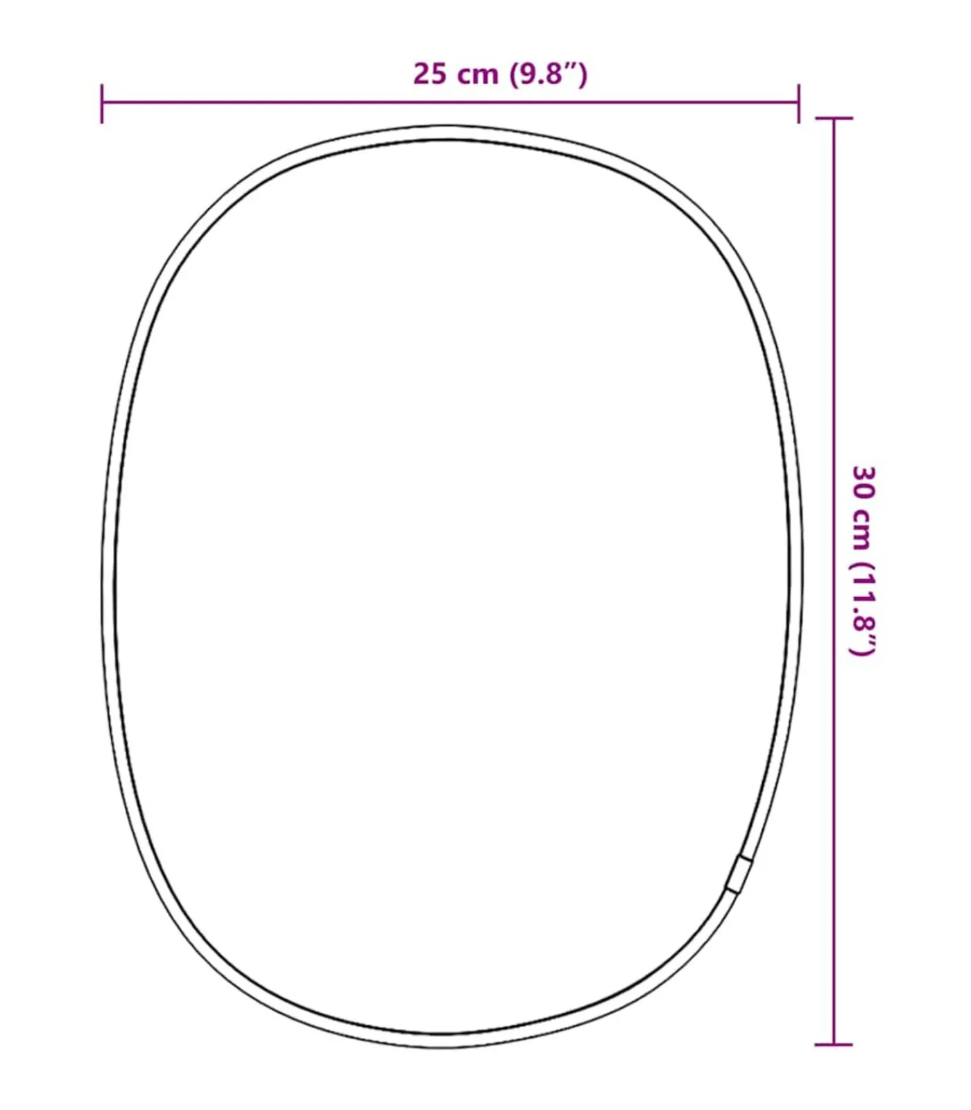 Hot Wandspiegel 30x25 cm goudkleurig Spiegels
