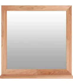 Sale Wandspiegel 55x55 cm massief walnotenhout Spiegels