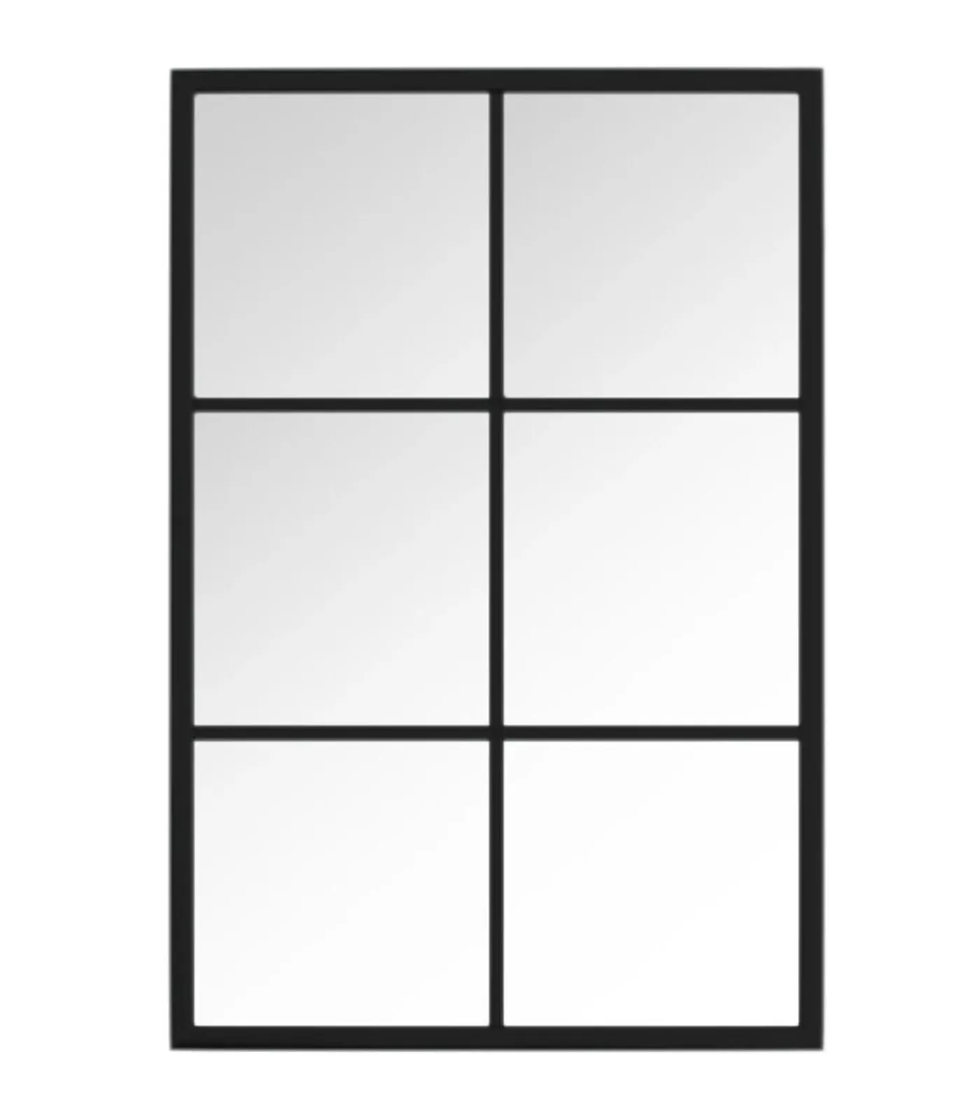 New Wandspiegel 60x40 cm metaal zwart Spiegels