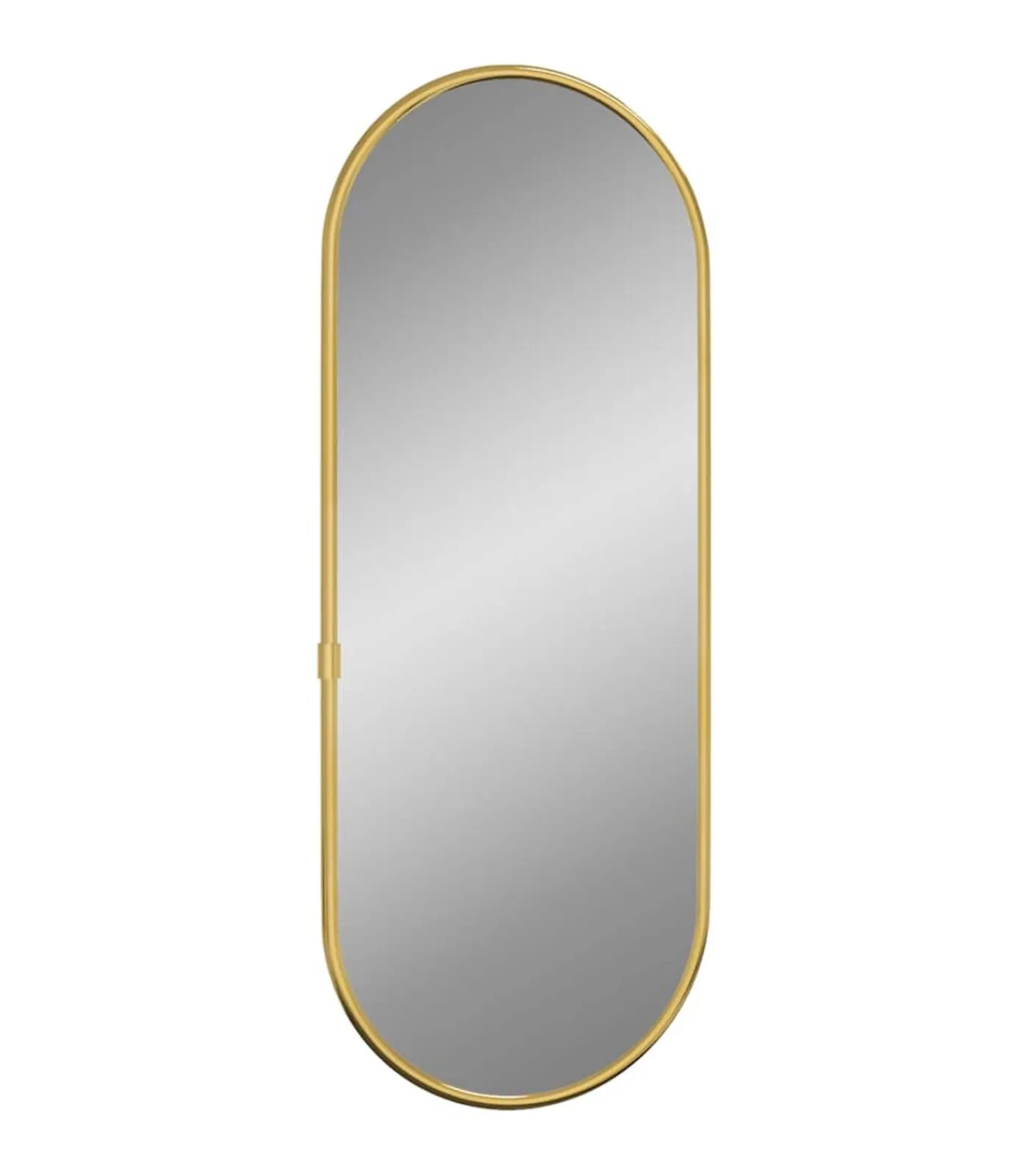 Outlet Wandspiegel 40x15 cm ovaal goudkleurig Spiegels