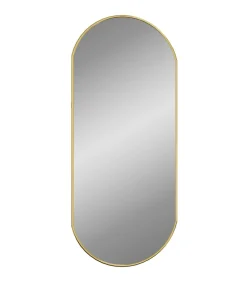 Clearance Wandspiegel 70x30 cm ovaal goudkleurig Spiegels