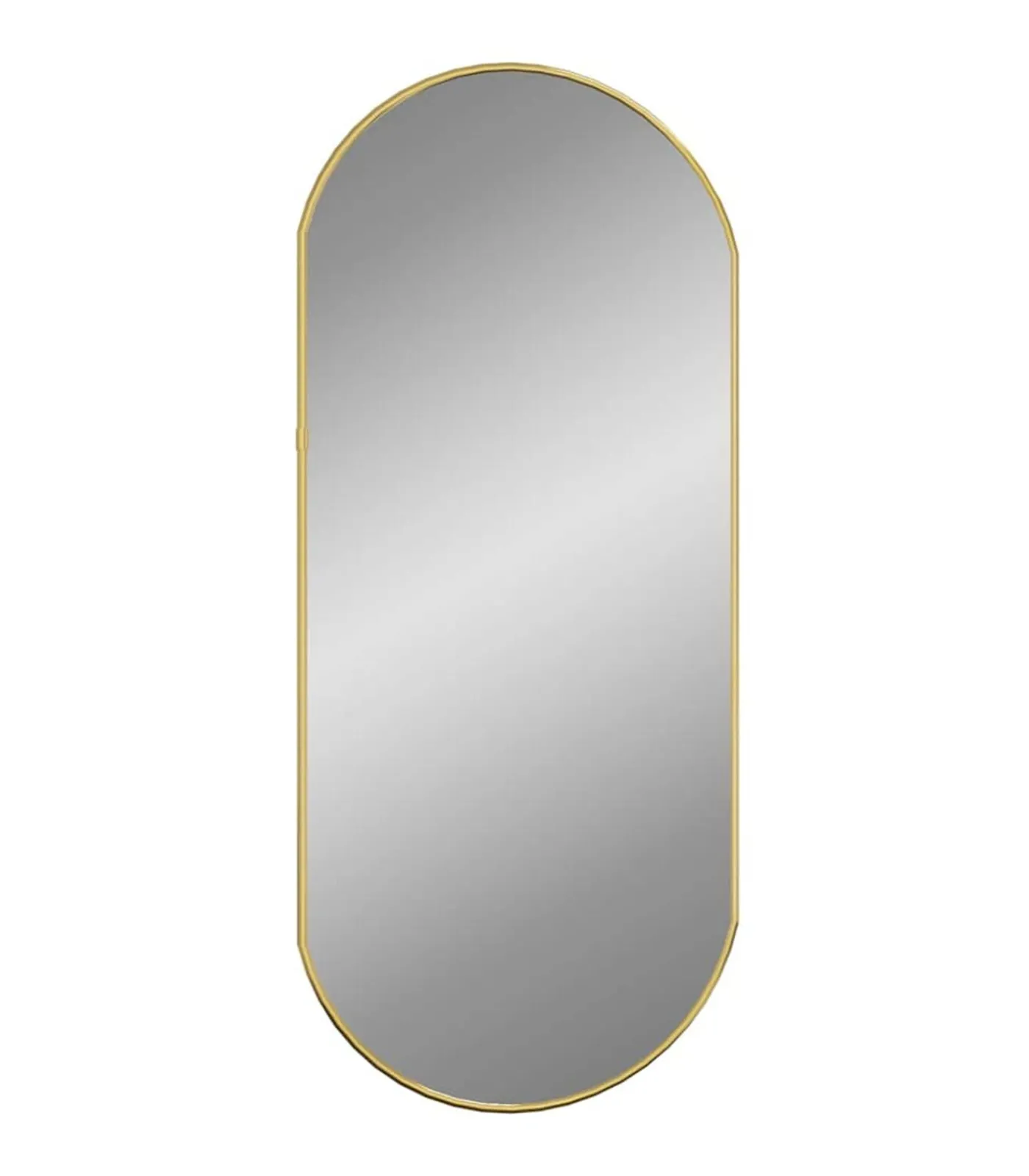 Clearance Wandspiegel 70x30 cm ovaal goudkleurig Spiegels