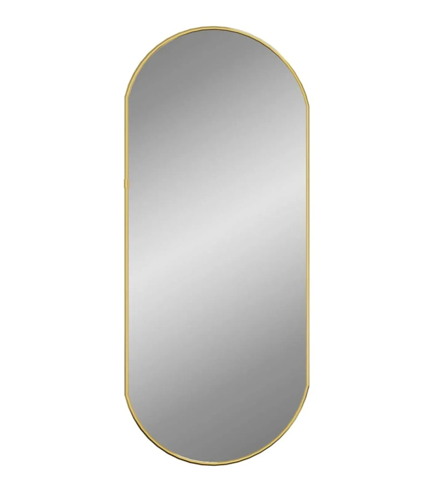 Clearance Wandspiegel 70x30 cm ovaal goudkleurig Spiegels