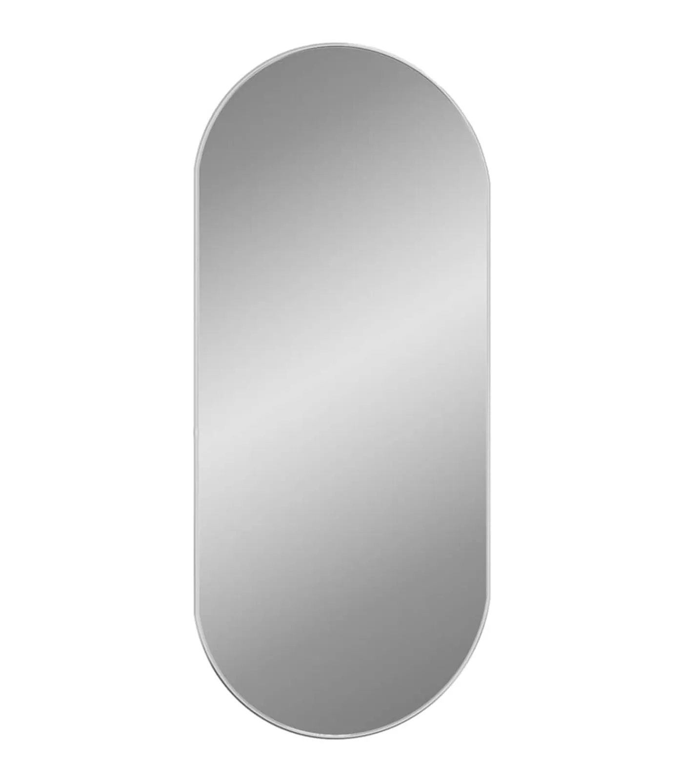 Online Wandspiegel 100x45 cm ovaal zilverkleurig Spiegels