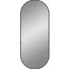 Hot Wandspiegel 60x25 cm ovaal zwart Spiegels