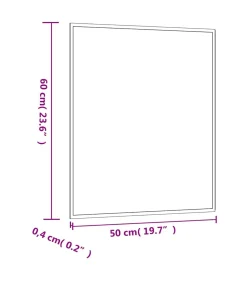 New Wandspiegel 50x60 cm rechthoekig glas Spiegels