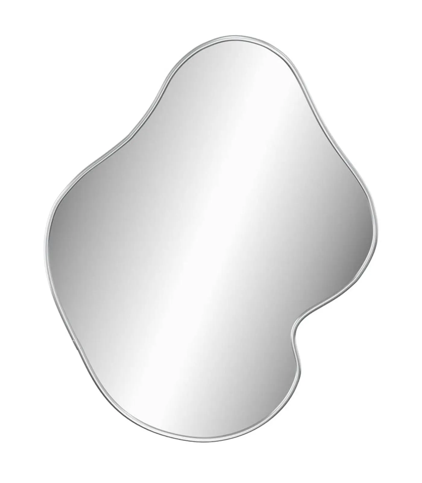 Hot Wandspiegel 60x50 cm zilverkleurig Spiegels