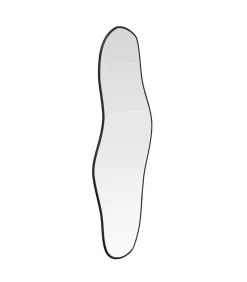 Wandspiegel 60x25 cm zwart Spiegels