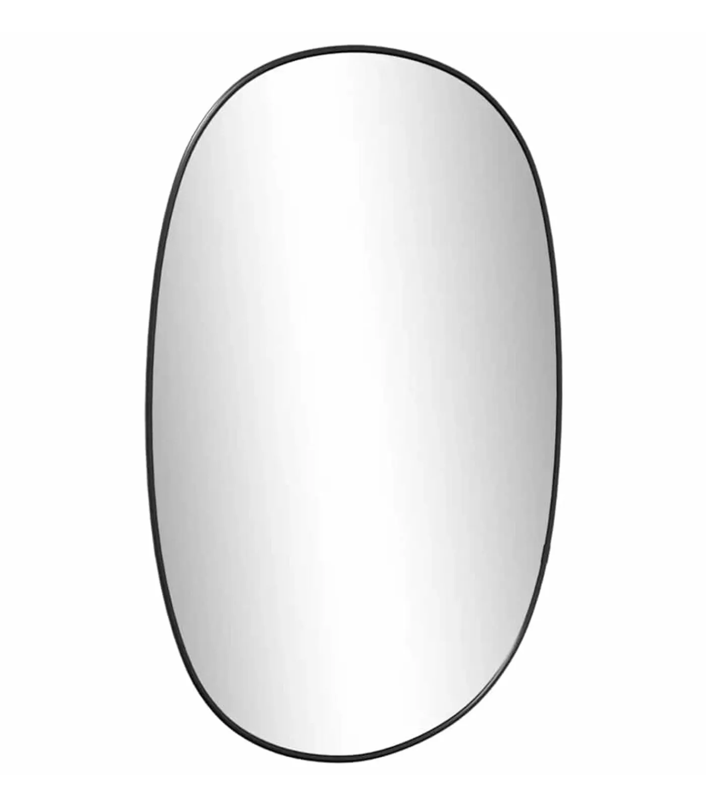 Wandspiegel 60x40 cm zwart Spiegels