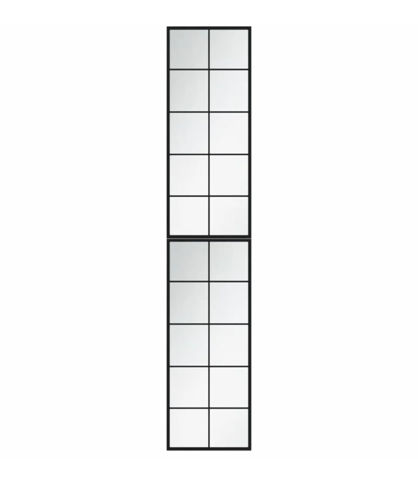 Hot Wandspiegels 2 st 100x40 cm metaal zwart Spiegels