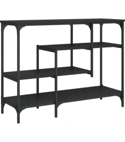 Online Wandtafel met schappen 100x35x75 cm zwart Tafels