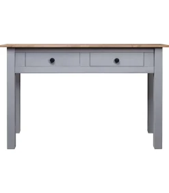Sale Wandtafel Panama Range 110x40x72 cm massief grenenhout grijs Tafels