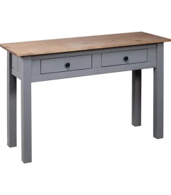 Sale Wandtafel Panama Range 110x40x72 cm massief grenenhout grijs Tafels