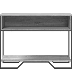 Best Wandtafel 100x35x74,5 cm bewerkt hout grijs sonoma eikenkleurig Tafels