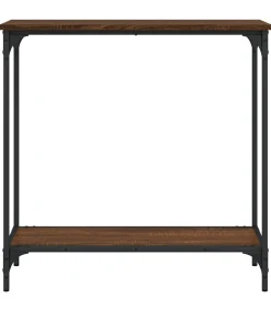 Wandtafel 75x30,5x75 cm bewerkt hout bruin eikenkleur Tafels