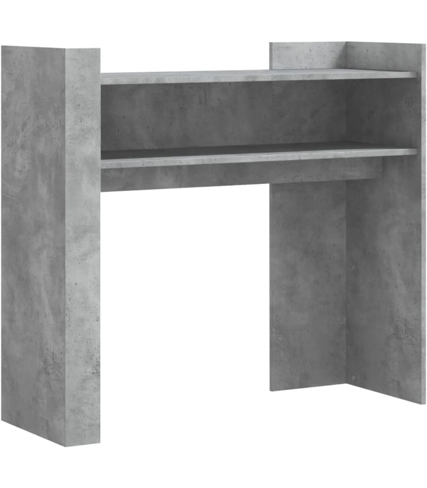 Sale Wandtafel 100x35x90 cm bewerkt hout betongrijs Tafels