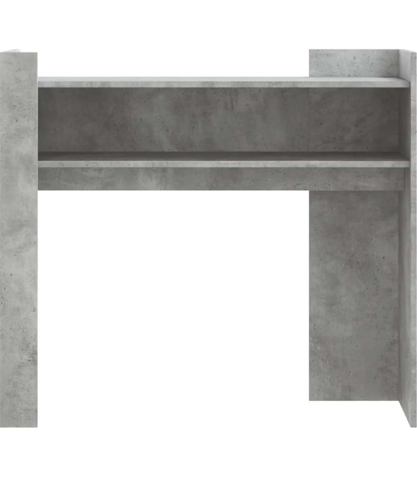 Sale Wandtafel 100x35x90 cm bewerkt hout betongrijs Tafels