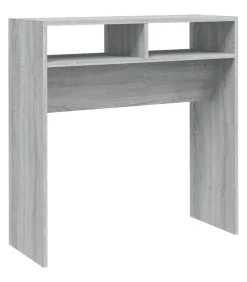 Wandtafel 78x30x80 cm bewerkt hout grijs sonoma eikenkleurig Tafels
