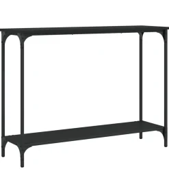 Clearance Wandtafel 101x30,5x75 cm bewerkt hout zwart Tafels