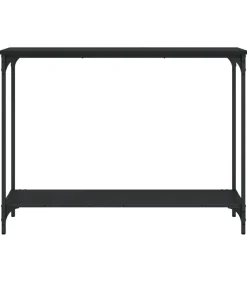 Clearance Wandtafel 101x30,5x75 cm bewerkt hout zwart Tafels