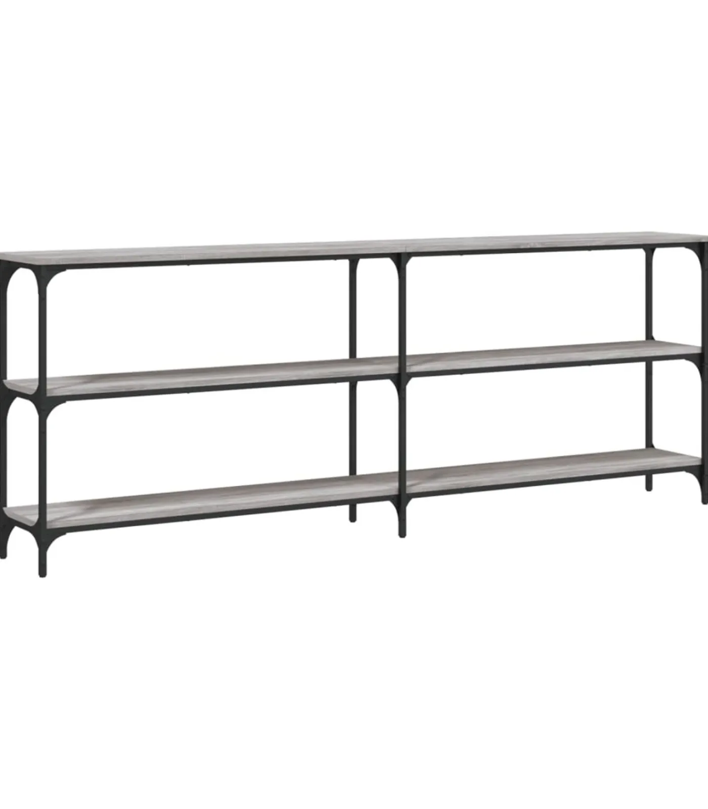 Best Wandtafel 200x29x75 cm bewerkt hout grijs sonoma eikenkleurig Tafels