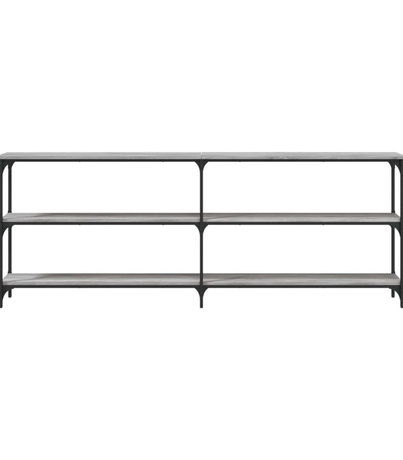 Best Wandtafel 200x29x75 cm bewerkt hout grijs sonoma eikenkleurig Tafels