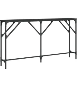 Sale Wandtafel 140x23x75 cm bewerkt hout zwart Tafels