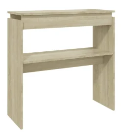 Wandtafel 80x30x80 cm bewerkt hout sonoma eikenkleurig Tafels