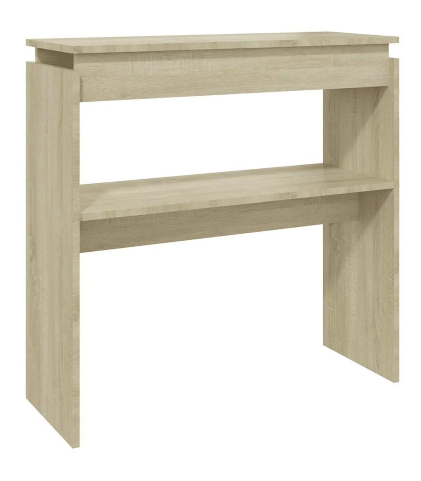 Wandtafel 80x30x80 cm bewerkt hout sonoma eikenkleurig Tafels